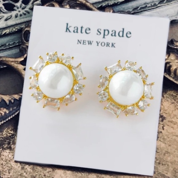 kate spade Jewelry - KATE SPADE • Candy Shop Pearl Halo Earrings